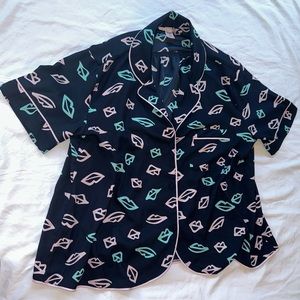 Victoria’s Secret Intimates And Sleepwear Button Down Pajama Shirt Medium